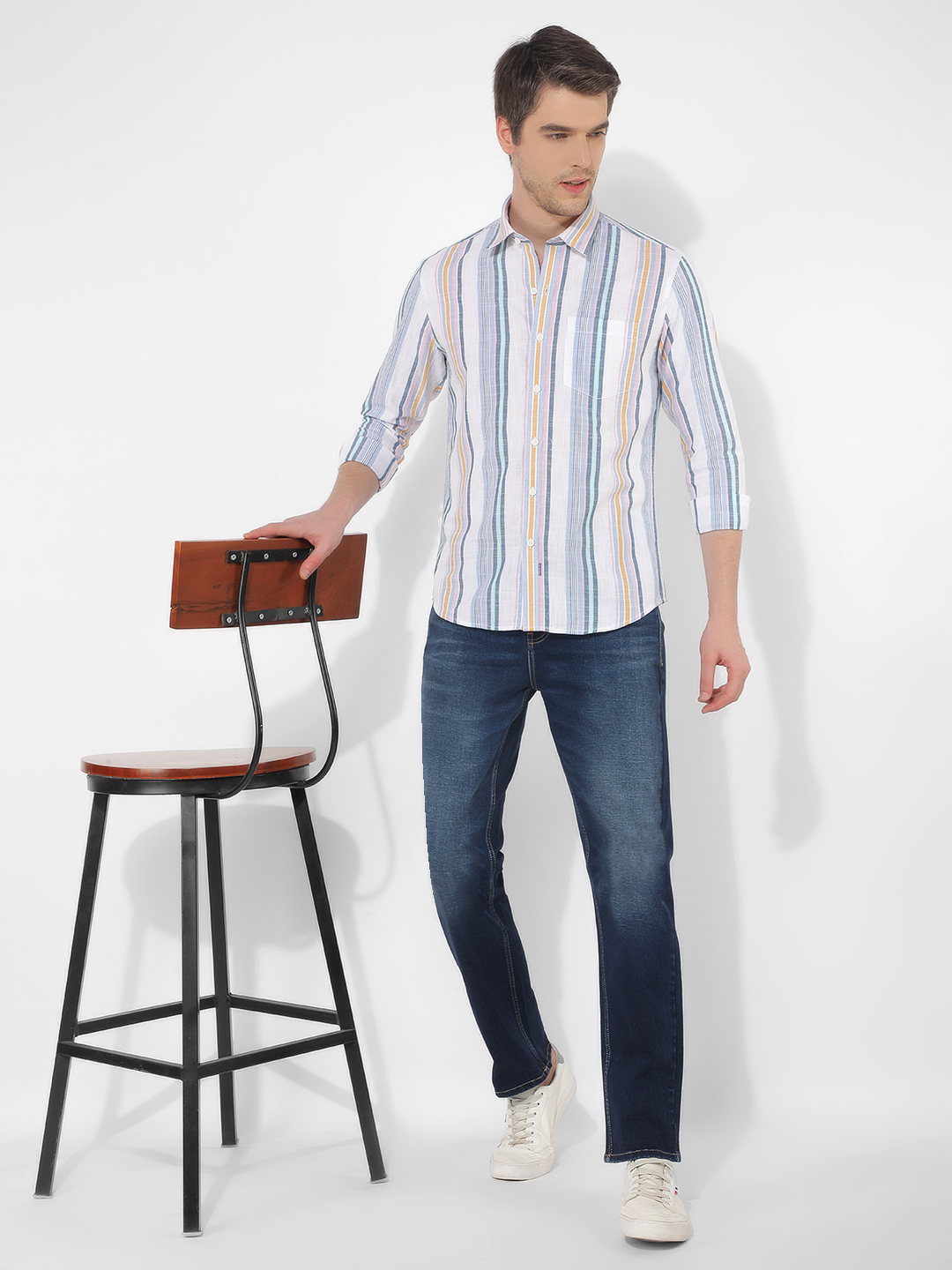 Numero Uno Men Striped Multicolor Shirt
